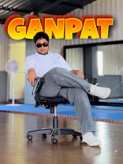 Setting the scene for our "Ganpat" routine. This cover shot captures the cool, gangster-inspired attitude that drives the choreography, showing how we build a character before the first step.