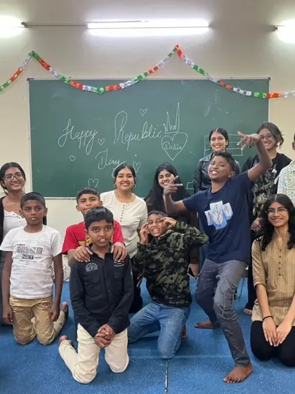 A happy group photo from our Republic Day celebration. It was a day of learning about our country, dreaming big for its future, and creating a colorful masterpiece together.