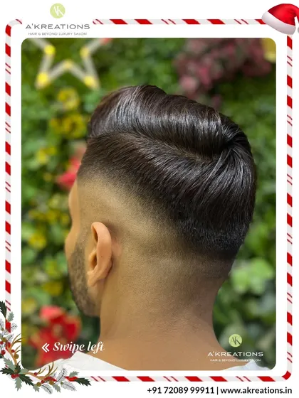 The details matter. This sharp fade is complemented by a clean beard lineup, creating a polished and cohesive grooming style.