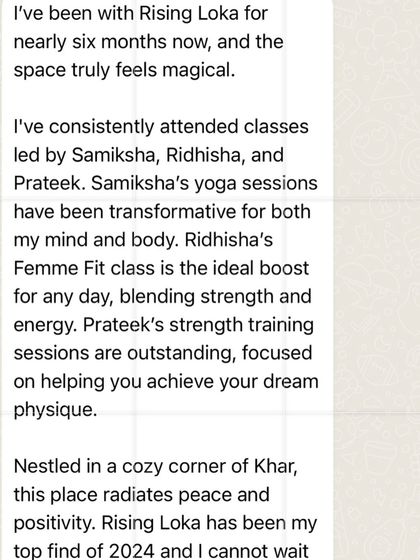 "This place radiates peace and positivity." A review from a member who found her community and transformative classes with us.