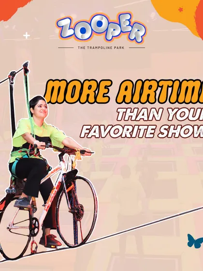 Why watch action on a screen when you can live it? With activities like sky cycling, I give you more airtime and thrills than your favorite show.