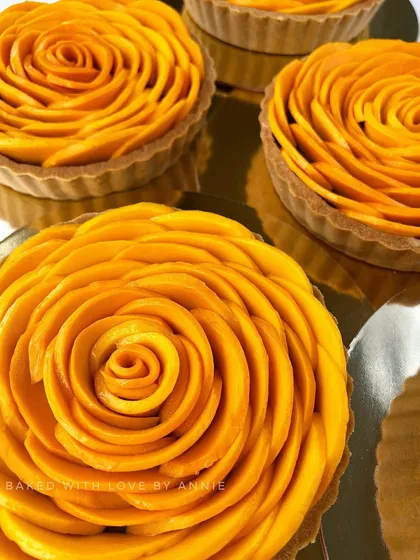 Why settle for one when you can have a whole spread? My Signature Chocolate Pudding Tarts topped with fresh mango roses are perfect for turning any celebration into a moment of pure dessert bliss.