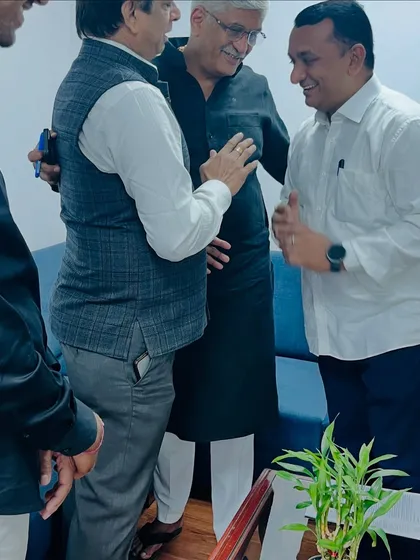 In a discussion with Hon’ble Union Minister Shri Gajendra Singh Shekhawat. We regularly engage with government officials to align our sports development goals with the national vision.