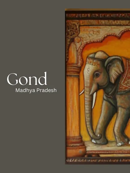 Highlighting the Gond art style from Madhya Pradesh, this image reflects my passion for fusing traditional Indian art with modern design to create spaces that are both unique and deeply rooted in culture.