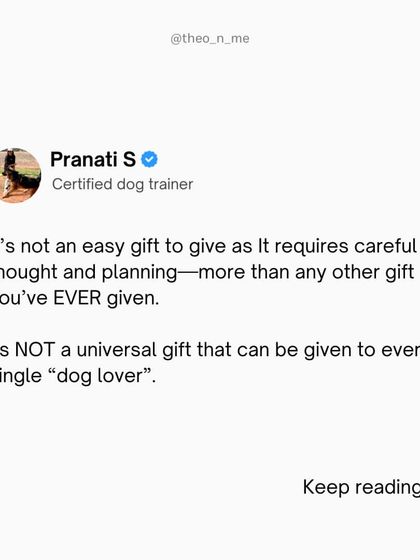 Gifting a puppy can be a wonderful thing, but it's a 15-year commitment, not a sweater. I created this checklist to help people make a responsible, informed decision that sets both the new puppy and their parent up for success.