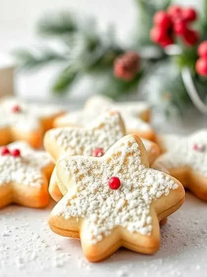 Festive shoots are some of my favorites. For these Christmas cookies, I used a bright, airy setup to create a feeling of holiday cheer. The soft focus on the background decorations makes the star-shaped cookies the true heroes of the shot.
