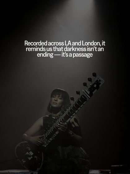 A visual for 'Chapter II', describing it as a journey into night, recorded across LA and London.