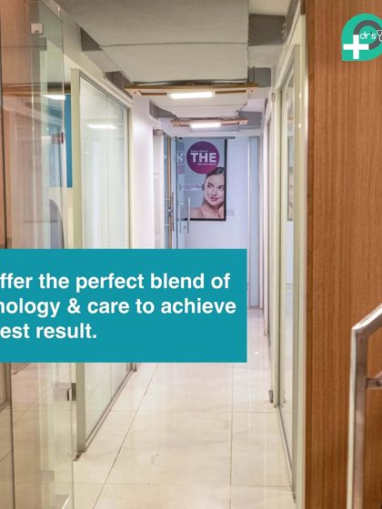 The hallway of our clinic, where we offer the perfect blend of advanced technology and compassionate care to achieve the best possible results for you.
