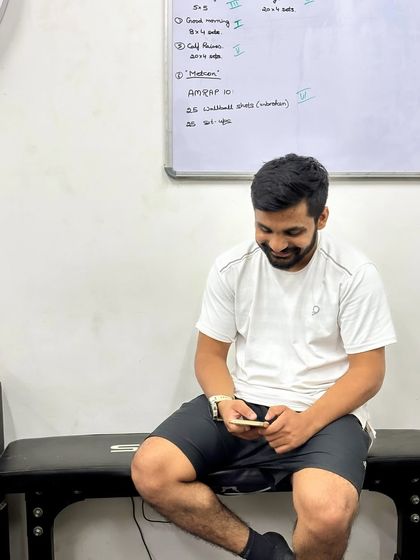 A candid moment after a training session. The work is hard, but the satisfaction of doing what you love is what keeps you going.