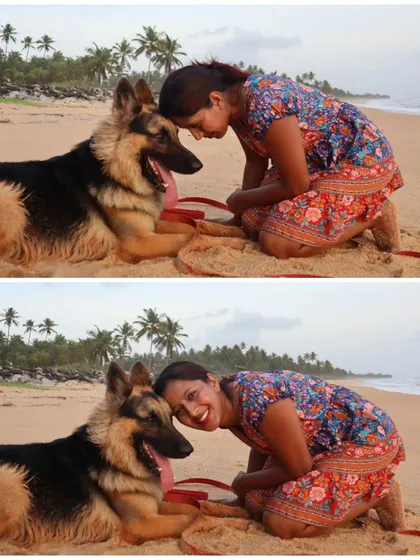 My ride or die. A quiet moment on a beautiful private beach. This is the kind of peaceful experience that is possible when you've built a strong bond and trust with your dog.