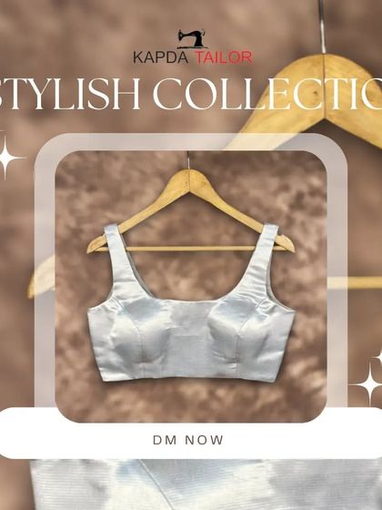 Stylish collection. This graphic features a simple yet elegant silver sleeveless blouse, a versatile addition to any wardrobe.