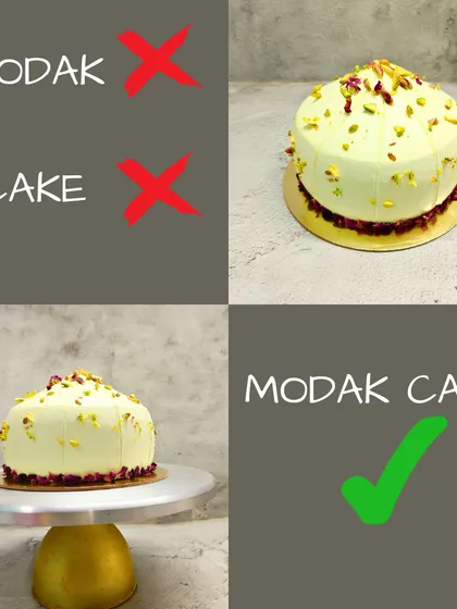 For Ganesh Chaturthi, I created the Modak Cake. It’s not a cake shaped like a modak, but a cake that captures the traditional flavors of coconut and jaggery. This is how I love to innovate for festive occasions.