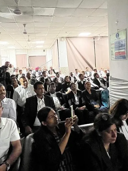 The audience at our app launch event. We are grateful for the support from the legal community and welcome their feedback to improve the app's functionality.