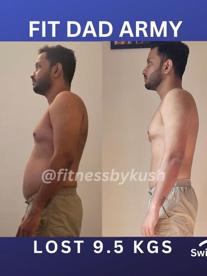 Mayur, an architect with a hectic schedule, lost 9.5 kgs and 6 inches from his waist. His transformation was built on staple home-cooked meals like poha with eggs and roti with paneer sabji, plus a structured workout plan. His feedback shows his renewed confidence.