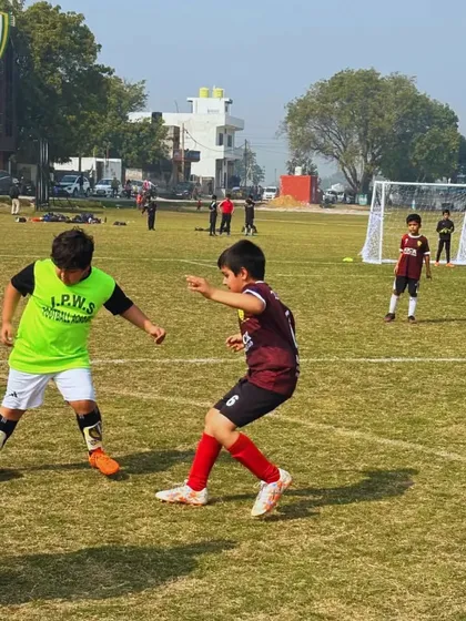 A one on one battle for the ball. Our training prepares players for these crucial moments in a match.