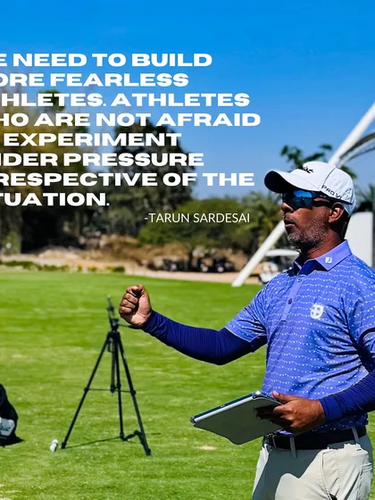 My core philosophy is to build fearless athletes who are not afraid to experiment under pressure. It is the coach's responsibility to create an environment where inhibitions are shed, because the ability to take risks is the mark of a true champion.