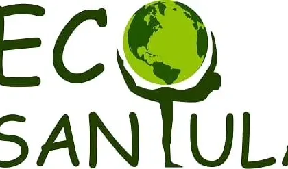 This is our logo. The figure holding up the Earth represents our core mission: to support and maintain the balance of our planet through our work.