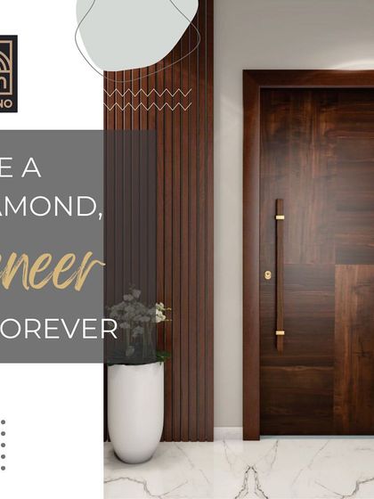 A beautifully crafted door finished with our premium wood veneer. Veneer provides a clean, high-end look that is both durable and stylish, making it an excellent choice for furniture and doors.