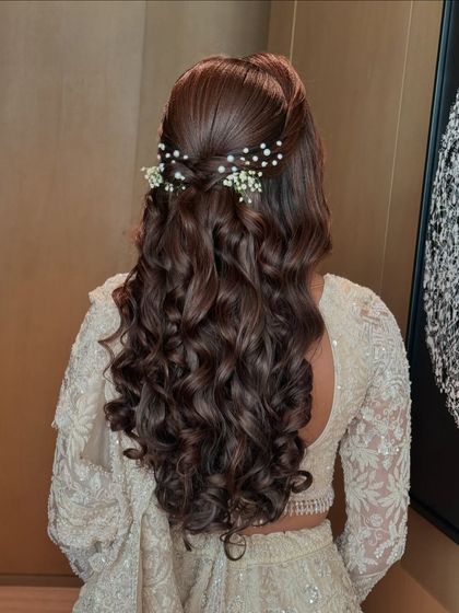 Bhavya Achar - Bridal & Occasion Styling Romantic Open & Half-Up Styles photo 16