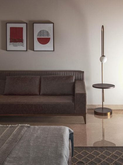 In today’s world, mass-produced furniture often falls short. This custom-designed sofa and floor lamp for the Barkat project demonstrate our focus on creating pieces that are tailored to fit the scale and mood of a specific space.