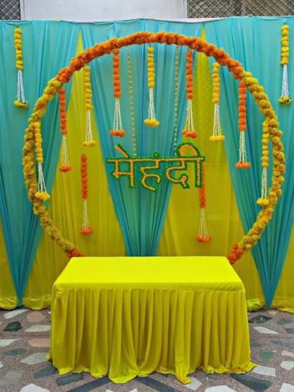 Vibrant Haldi & Mehndi Setups photo 4