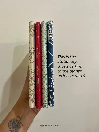 This is stationery that feels good in every sense. Holding one of our handmade Kaagaz notebooks is a reminder to choose things that are made with intention and care.