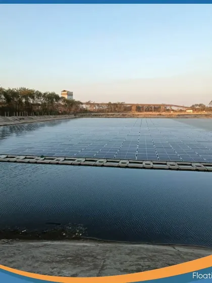 A view of one of our floating solar projects. This technology is an integral part of our on-site solution offerings, demonstrating our ability to innovate and adapt to unique site conditions.
