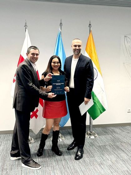 Receiving my APTOS Professional Course Certificate in Tbilisi. This training has equipped me with new techniques to enhance my practice and bring the latest innovations in aesthetic treatments back to my clinic in Delhi.