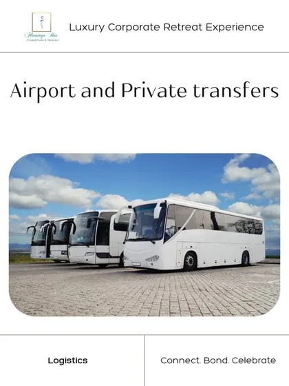I ensure every part of your corporate off-site is seamless, including all transportation. From the moment your team lands, I manage all airport and private transfers with comfortable, reliable vehicles so you can focus on the experience.