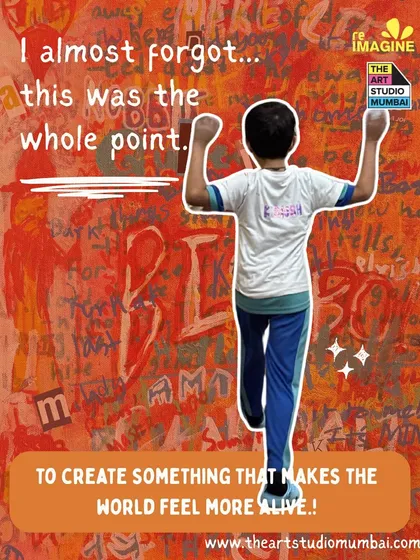 "To create something that makes the world feel more alive." Art is about making a connection and adding your voice to the world. This is the feeling of empowerment I want every student to experience.