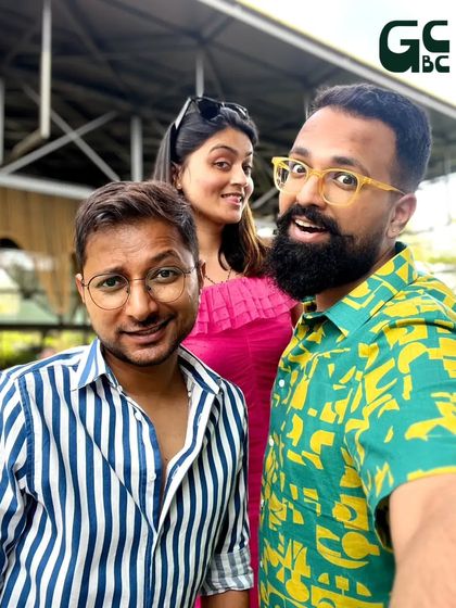 A fun selfie moment between friends. The vibrant energy of our guests is contagious.