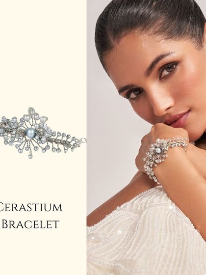 The Cerastium Bracelet is a beautiful piece to own this Rakhi, adding a touch of sparkle to your wrist.
