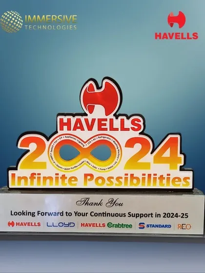 We are grateful to be recognized as a preferred partner by Havells. This award symbolizes our strong collaboration and shared vision for creating smart home solutions that unlock infinite possibilities for our clients.