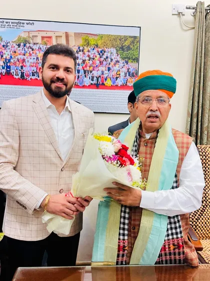 It was an honor to meet with Shri Arjun Ram Meghwal ji, the Honorable Minister of Law & Justice for the Government of India. Discussing the future of the legal system and justice delivery is crucial for progress.