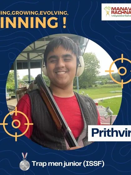 Our junior shooter Prithviraj with his silver medal from the Trap men junior (ISSF) event at the 39th Delhi State Shooting Championship. We are proud of his consistent performance.