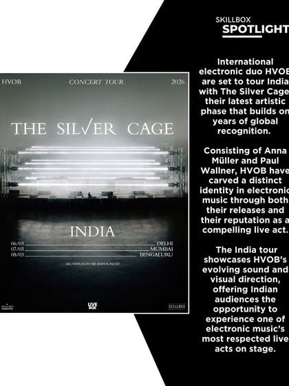 A spotlight feature on HVOB's upcoming India tour. Our marketing includes targeted content that explains the significance of an artist's work, educating the audience and building anticipation.