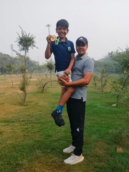 The result of dedication. I am incredibly proud of my student from the Future Champ Academy, holding his well-earned medal. My goal is to shape future champs through structured athletics coaching.