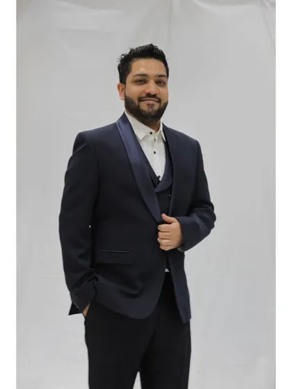 Ready for a formal reception. I believe in looking the part, and for black-tie events, I'll be suited up and ready to bring a classy energy to the celebration.