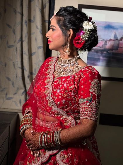 The Quintessential Red & Maroon Bride photo 68