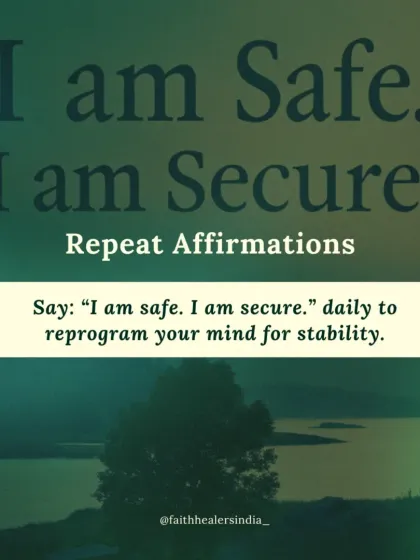 Affirmations reprogram your subconscious mind. Repeating "I am safe. I am secure" daily helps to heal your Root Chakra and builds a deep sense of stability and trust in life.