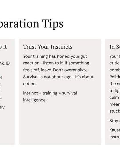 The Survival Mindset: Strategy & Awareness photo 36