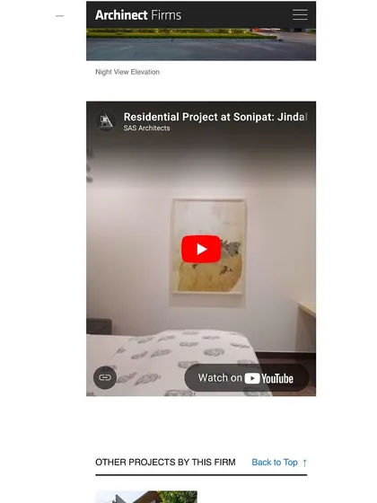 The feature also included links to video content of our residential project in Sonipat.