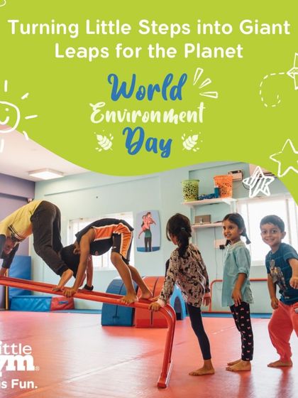 Turning little steps into giant leaps for the planet. This image from World Environment Day shows that even our physical activities can be a platform for learning about bigger ideas.