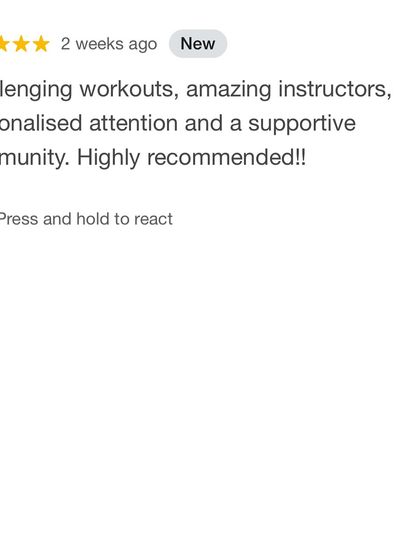 "Challenging workouts, amazing instructors, personalized attention and a supportive community." This review perfectly captures the four pillars of the FitwithPari experience.