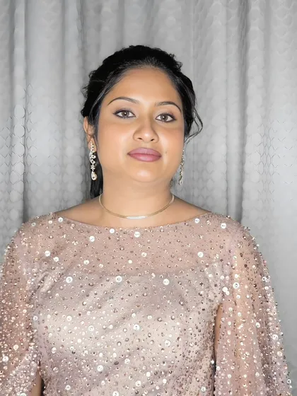 My schoolmate Ranjana, looking gorgeous and confident after her makeover.