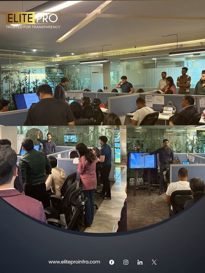 A glimpse into a power-packed training session at our office with Team Experion. We believe in continuous learning to keep our edge sharp, and these collaborative sessions provide our team with valuable project insights and strategies.