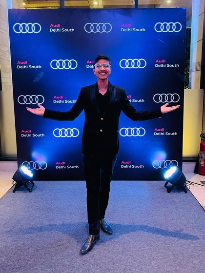 A great shot from the Audi Delhi South event. Performing for luxury brands is always a pleasure, as it allows me to present my most polished and sophisticated material.