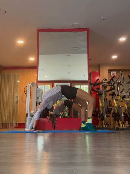 The wheel pose is an advanced flexibility exercise that opens up the shoulders, chest, and hip flexors. Improved mobility in these areas contributes to a more efficient and upright running posture.