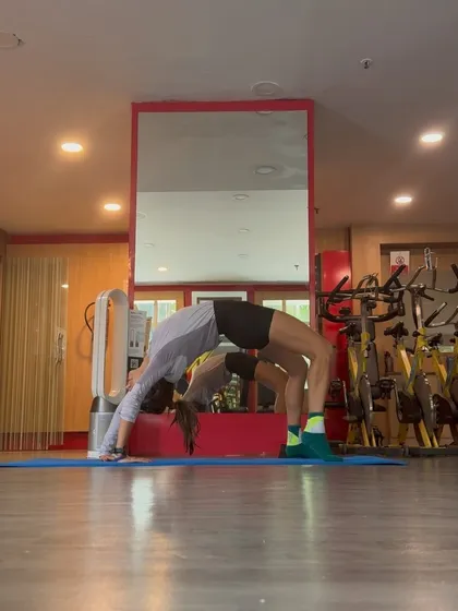 The wheel pose, or Chakrasana, is a great stretch for opening up the chest, shoulders, and hip flexors, which can get tight from running and lifting.