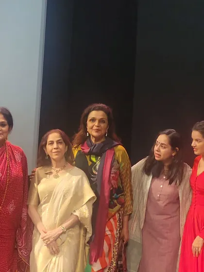 On stage with the artists of the 'LEGENDS' session. It is my honour to create platforms that celebrate the guru-shishya parampara.